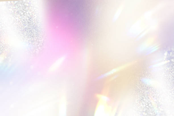 istock Glowing Background with Prism Rainbow Light Overlay.Vibrant Gradient.Pastel Dreams.Soft Pastels 1498036552