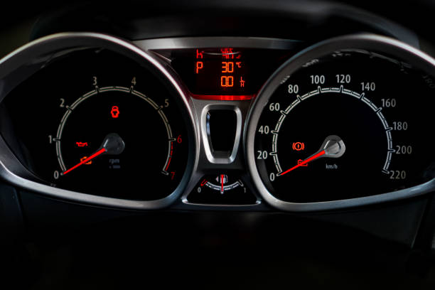 istock The picture shows various symbols on the dashboard screen, speed control, engine rpm, car fuel gauge and mileage of a city car. 1498043011
