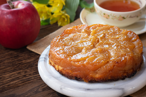 Tarte Tatin is a traditional French apple tart.