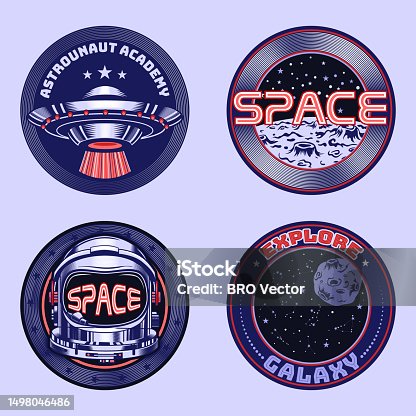 istock Space elements vector illustrations set 1498046486