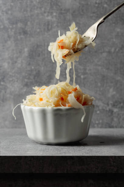 istock Bowl of sauerkraut with a carrot. 1498051222