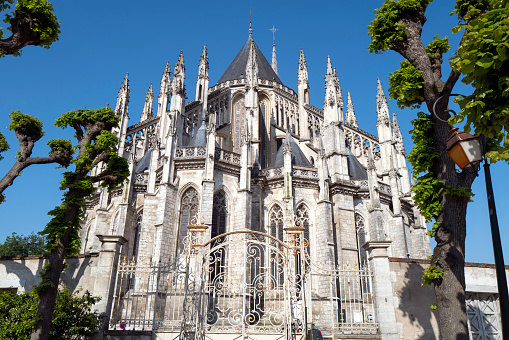View of Famous cathedral Sainte-Croix, Orléans, France