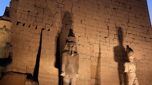 istock Night at Luxor Temple, Ancient Egyptian Temple Complex. 1498063031