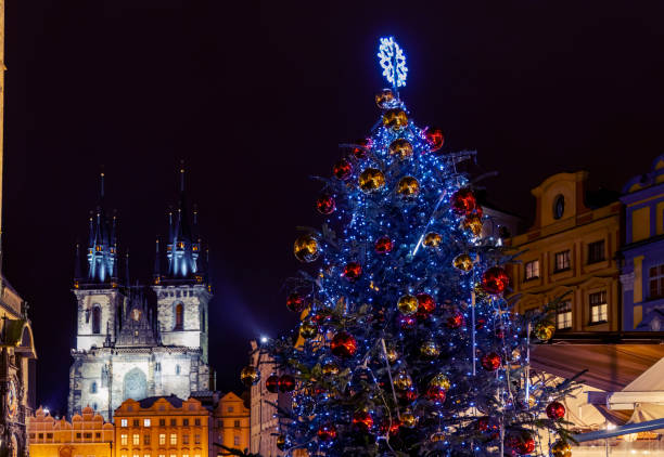 istock Old Town Square at Christmas time, Prague, Czech Republic 1498064224