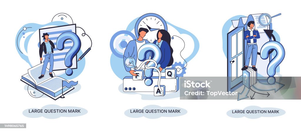 Ladge Question Mark Problem And Solution Concept Metaphor Ask Questions ...