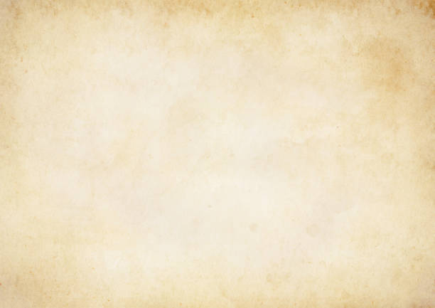 old brown paper background with stains and grunge texture, beige paper vintage, use for banner web design concept - parchment imagens e fotografias de stock