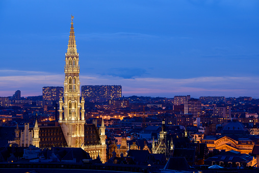 The Town Hall of the City of Brussels is a landmark building and the seat of the City of Brussels municipality of Brussels, Belgium. It is located on the south side of the famous Grand-Place/Grote Markt (Brussels' main square)