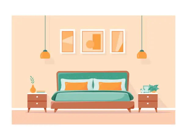 Vector illustration of Bedroom