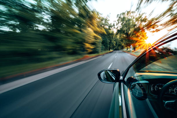 istock A car is driving on the highway, the environment is blurred 1498076180