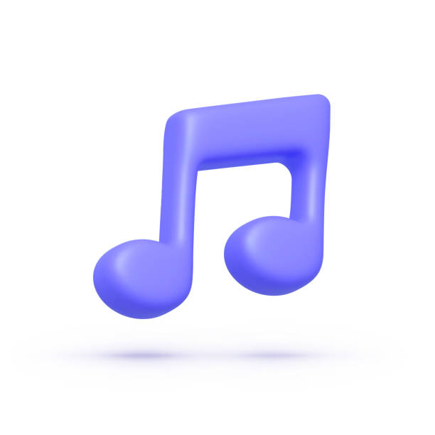 480+ Clip Art Of A 3d Music Note Stock Illustrations, Royalty-Free