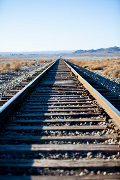 istock Train tracks to the horizon. 1498077961