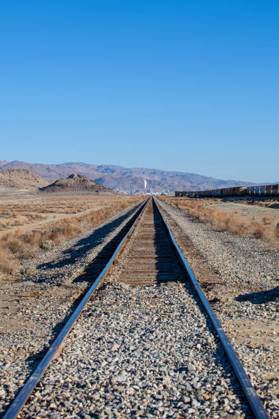 istock Train tracks to the horizon. 1498078257
