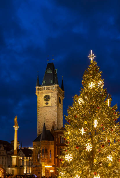 istock Old Town Square at Christmas time, Prague, Czech Republic 1498079551
