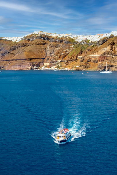 istock Santorini Island, Greece With Caldera And Aegean Sea 1498080221