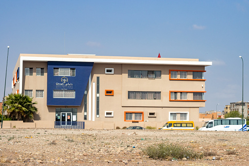 Ankara University Faculty of Medicine building in Sihhiye district. Ankara, Turkey - August 16, 2023.