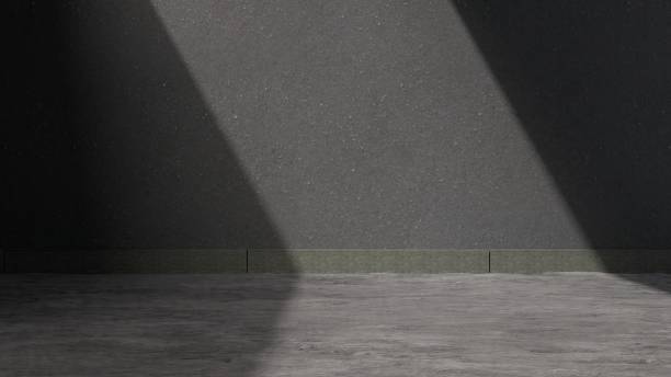 istock Outdoor Brick and concrete inorganic texture creates minimalist space with sharp shadows Abstract Street Modern 3d rendering background design material 1498092142