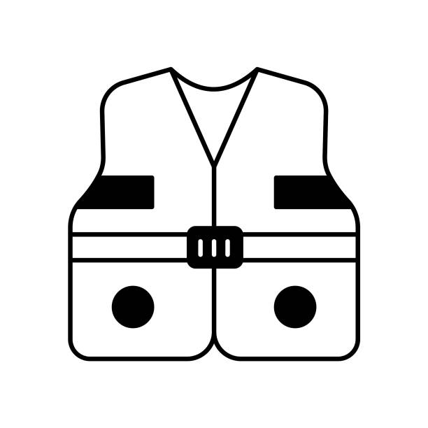 ilustrações, clipart, desenhos animados e ícones de ícone vetorial do glifo do colete salva-vidas que pode facilmente editar ou modificar - life jacket equipment safety jacket