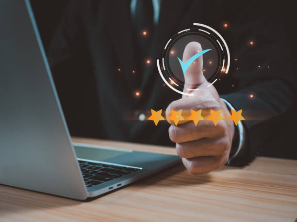 istock Customer Satisfaction Survey concept, service experience rating online application, customer evaluation product service quality, satisfaction feedback review, very good quality most. 1498099397