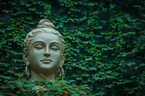 Siddhartha Gautama, most commonly referred to as the Buddha, was a wandering ascetic and religious teacher who lived in South Asia during the 6th or 5th century BCE and founded Buddhism. Rishikesh. Uttarakhand. India. Asia