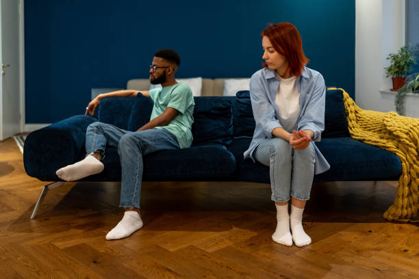 istock Frustrated diverse family couple have difficult relations from misunderstanding ignored each other 1498102832