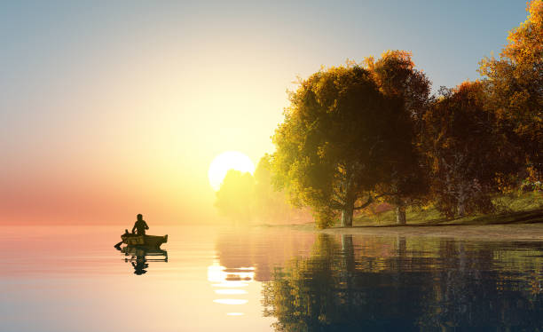 istock Fisherman on the boat. 1498105651