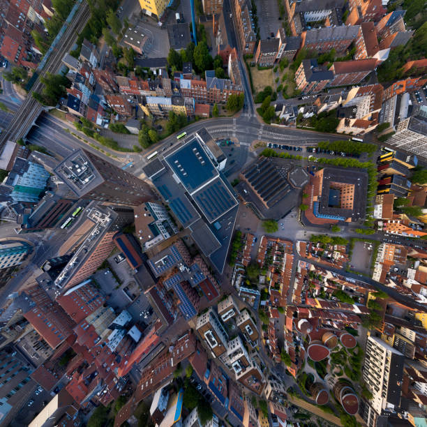 istock Roads and railway tracks in Odense center 1498109181