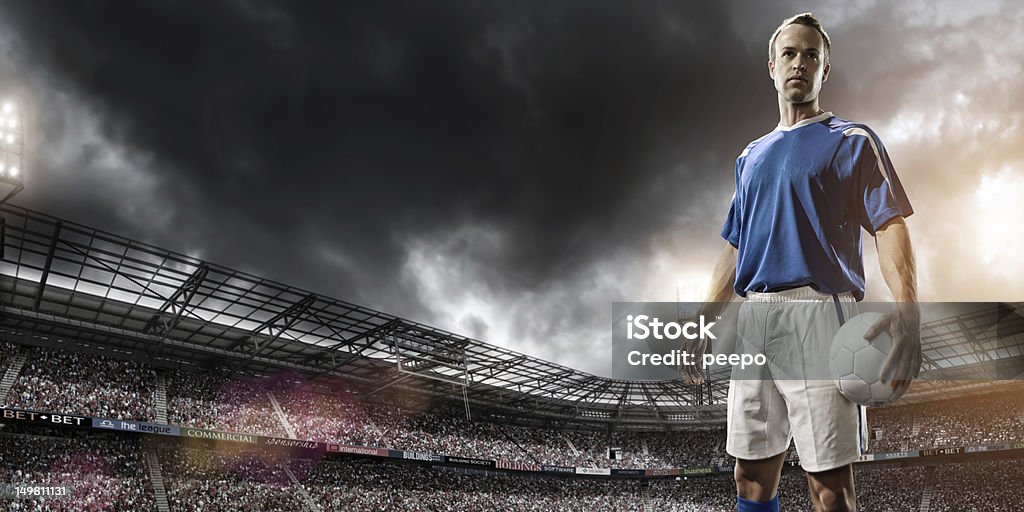 De herói no futebol - Foto de stock de Futebol royalty-free