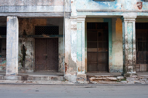 istock Run-down building entrances, Havana, Cuba 149811229