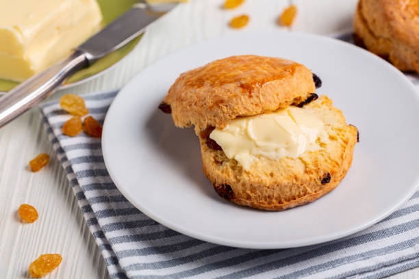 istock Homemade English scone close up. 1498114554