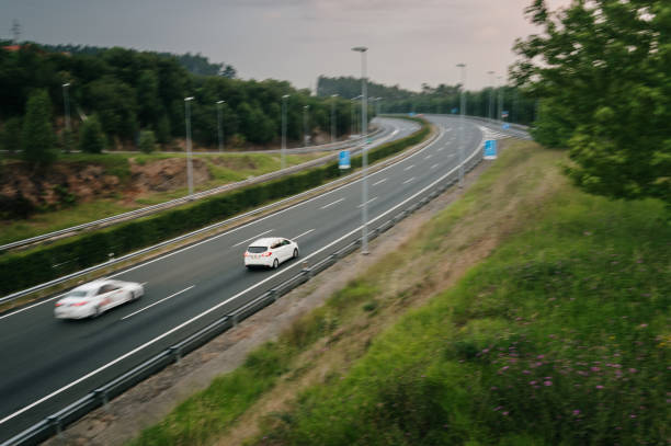istock Car in motion on a highway 1498114988