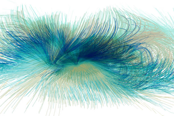 istock Lines forming track of speed movement. Transparent overlapping stripes on white background 1498115292