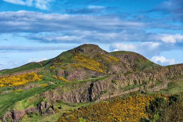 Photo of Landscape With Arthur Seat In Edinburgh