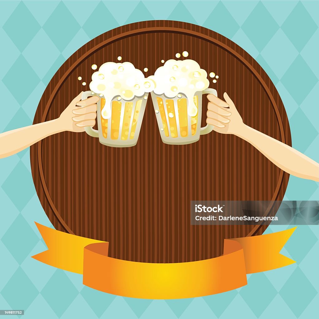 Fundo de Oktoberfest - Royalty-free Cerveja arte vetorial