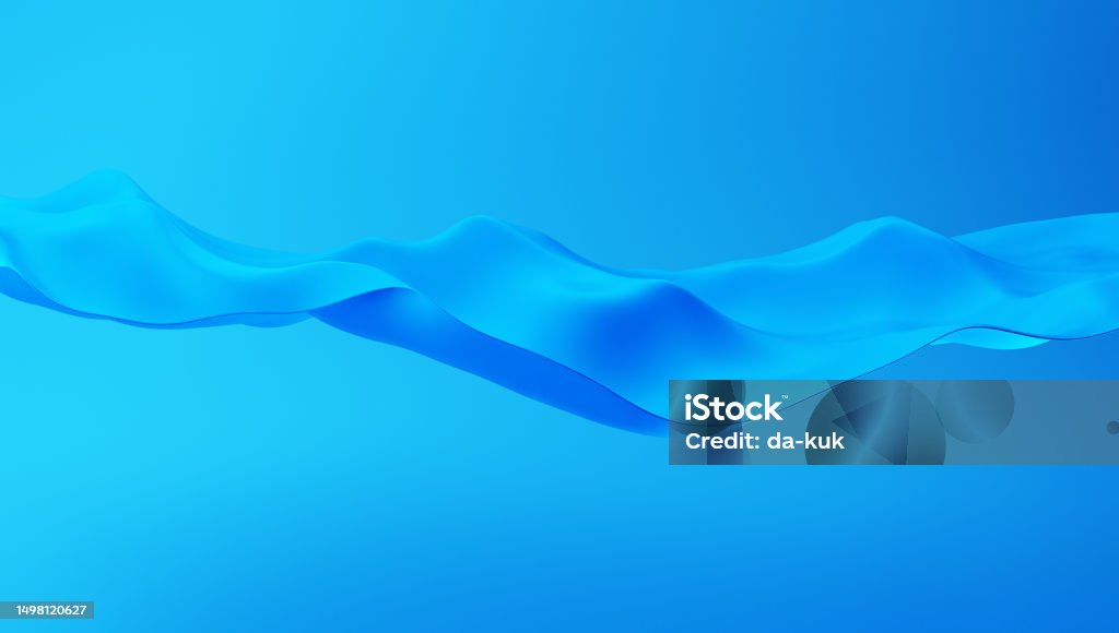 Blue Background Rendering Abstract Blue Wave Shape Background Cgi 3d Render Stock Photo ...