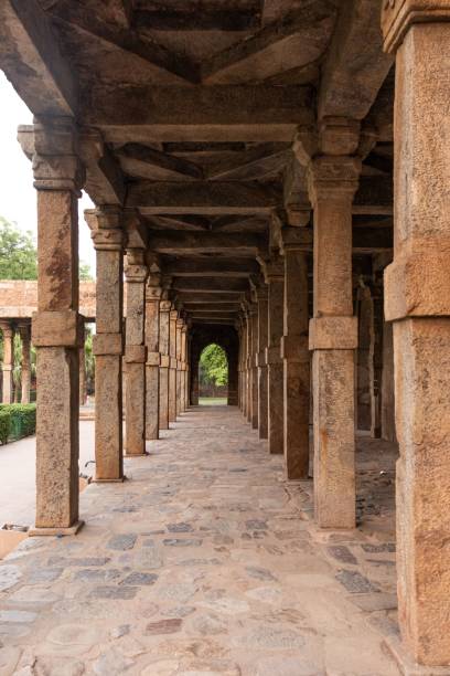 istock Pathway lined with pillars. Quwwat-ul-Islam Mosque in Qutb Minar complex. Delhi, India. 1498121300