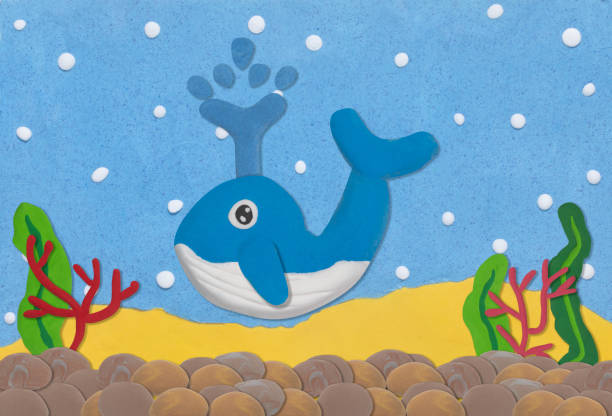 istock blue whale made from plasticine on under water background 1498122114