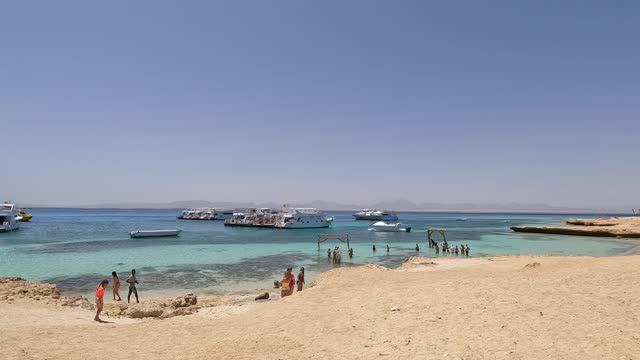 Beach On The Paradise Island In Egypt