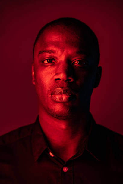 istock Dark portrait of a man's head 1498135266