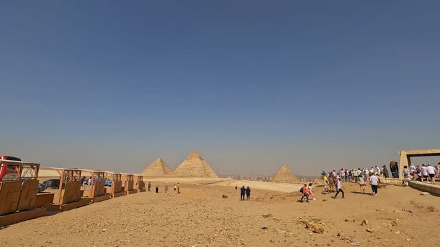 The Pyramids Of Giza In Cairo