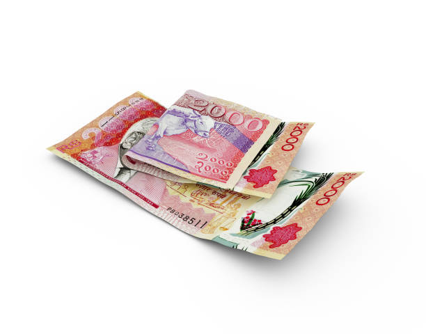 istock 3D rendering of Double Mauritanian ouguiya notes isolated on white background 1498143381