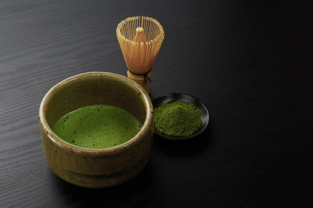 istock Japanese traditional matcha tea on wood background 1498143621