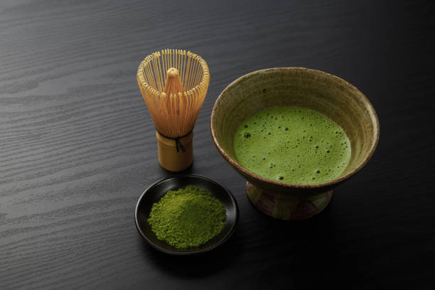 istock Japanese traditional matcha tea on wood background 1498143714