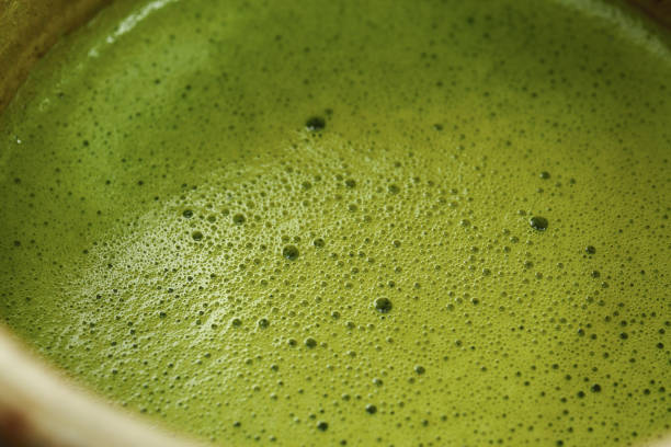 istock Japanese traditional matcha tea on wood background 1498144398