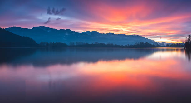 istock beautiful landscape in autumn sunset 1498145415