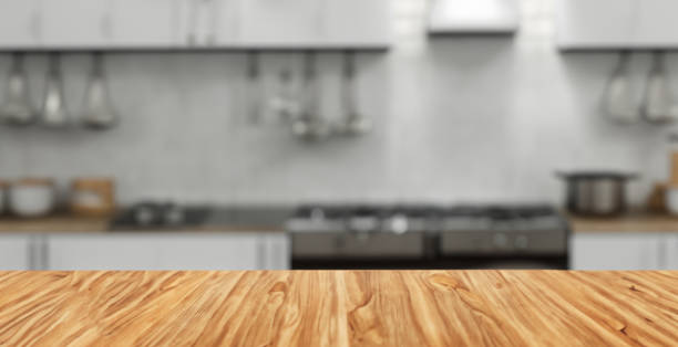 istock beautiful well tidy and clean kitchen defocused with a new focused table 1498146808