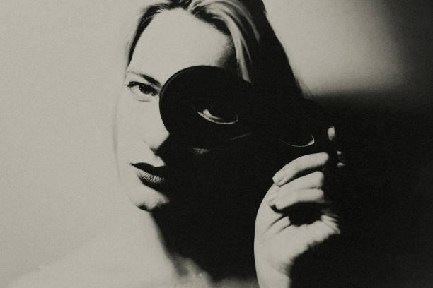 istock The lady with the mask. 1498158225