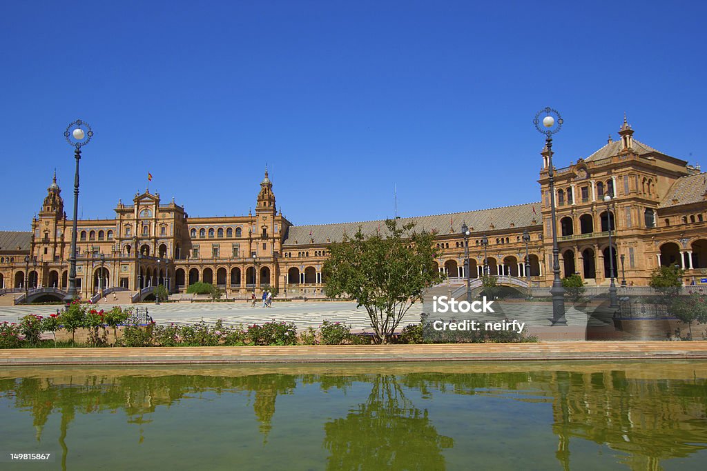 Puente de Plaza de españa, Sevilla, España - Foto de stock de Aire libre libre de derechos