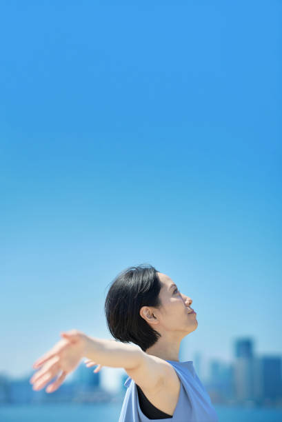 istock A woman with a relaxed expression 1498161460