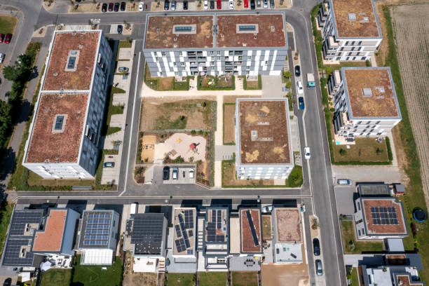 istock Residential buildings from above 1498166701
