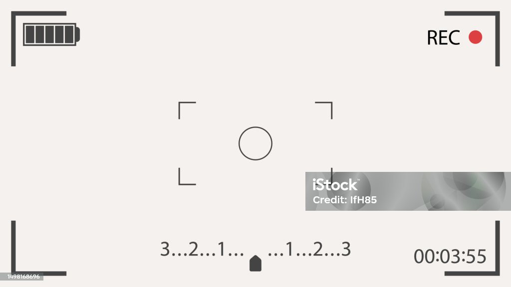 Camera Frame Front Camera Frame Blank With Elements Stock Illustration - Download Image ...